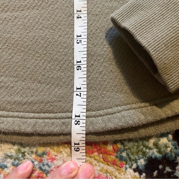 Madewell cropped sweatshirt olive green size M - Picture 4 of 8
